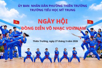 HÀO KHÍ VOVINAM – RỰC RỠ SẮC MÀU TRƯỜNG TIỂU HỌC MỸ TRUNG PHƯỜNG THIÊN TRƯỜNG TỈNH NINH BÌNH